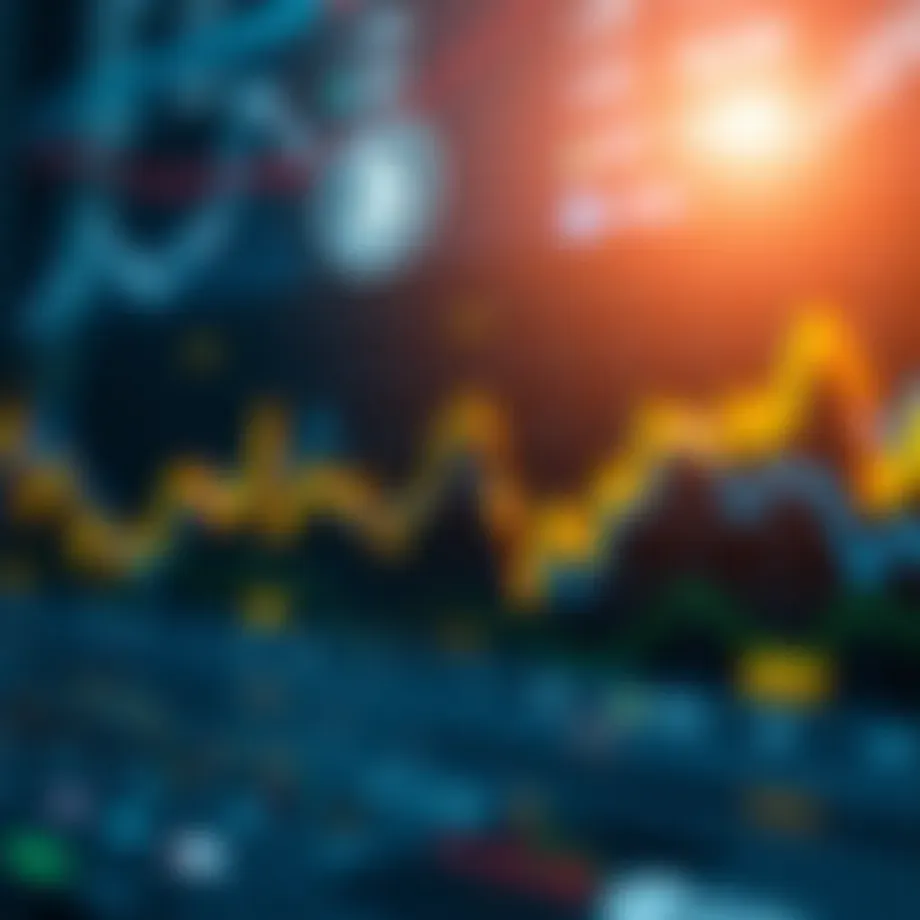 Dynamic visualization of cryptocurrency price fluctuations