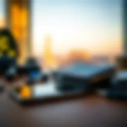 A secure hardware wallet on a table