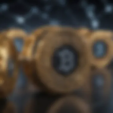 Interconnected Blockchain Nodes Representation of blockchain technology with interconnected nodes