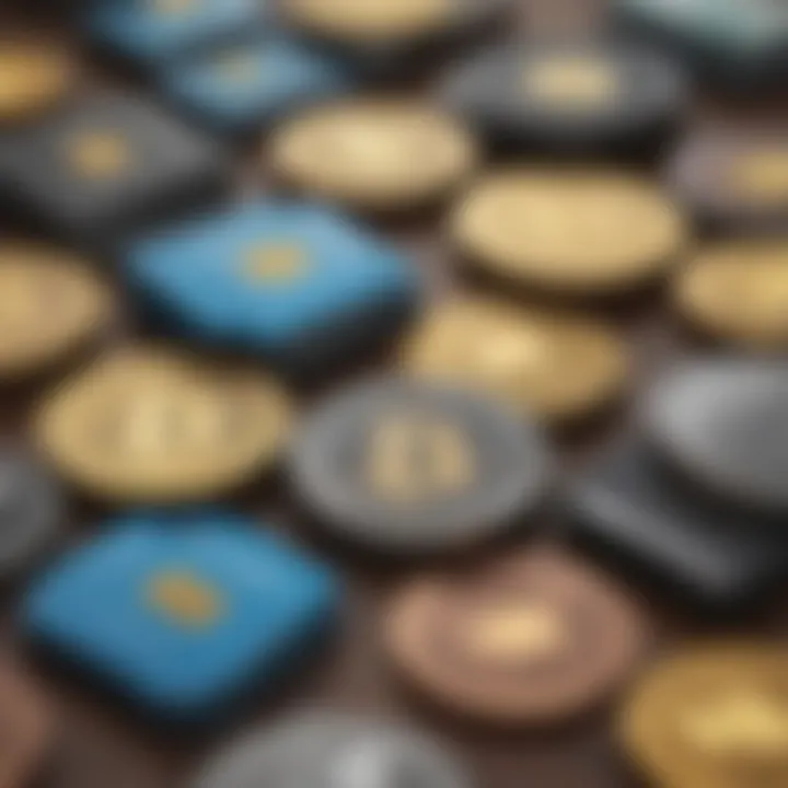 Visual representation of various types of cryptocurrency wallets
