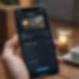 User interface of the Coinbase Card App showcasing its features