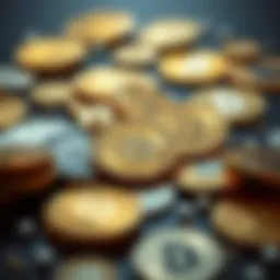 An abstract representation of low-value cryptocurrencies