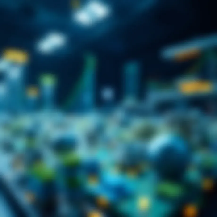 Conceptual representation of decentralized finance ecosystem