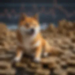 A graph showcasing the rising trends of Shiba Inu Coin in the cryptocurrency market