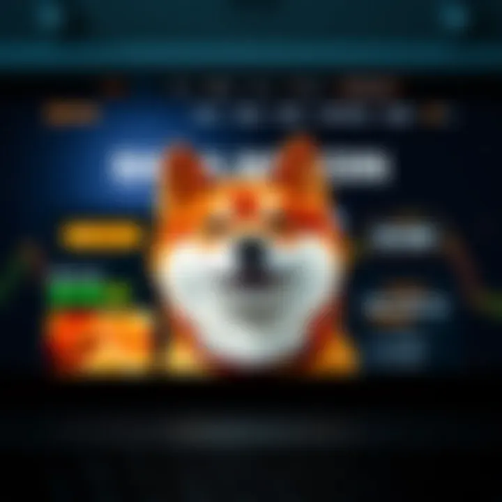 Overview of Shiba Inu Coin website layout