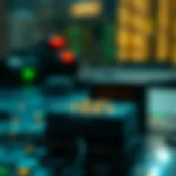 Conceptual illustration of blockchain technology